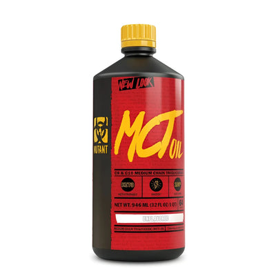 Flasche des Mutant Core Series MCT Oil, hochwertige Energiequellen, portion liefert