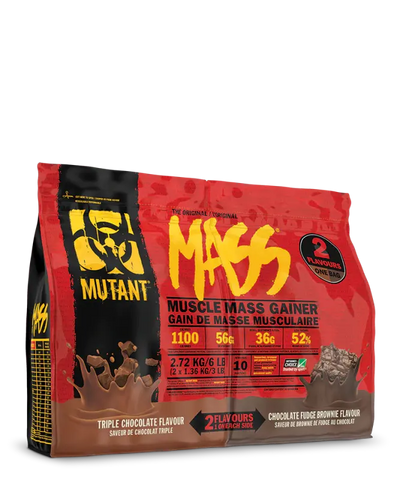 Mutant Mass Dual Chamber Bag mit Triple Schokolade und Kaseinproteinisolat Milch