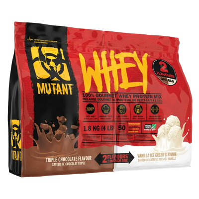 Mutant Whey Dual Zweikammer-Tasche mit Triple Chocolate Geschmack, 1816 g