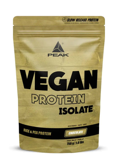 Peak Vegan Protein Isolate 750 G Beutel für täglichen Proteinbedarf ohne tierische Proteinquellen