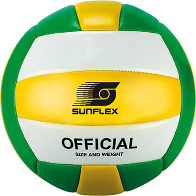 Premium Beach Volleyball mit coolem Optik in Grün, Gelb und Weiß, beliebteste Mannschaftssportart