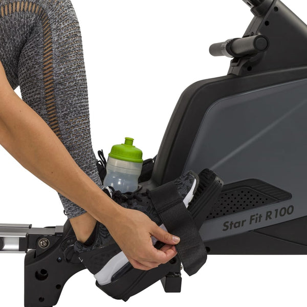 Stationäre Fahrradpedal mit verstellbarem Riemen für Indoor Radfahren, passend zum Premium Rudergerät