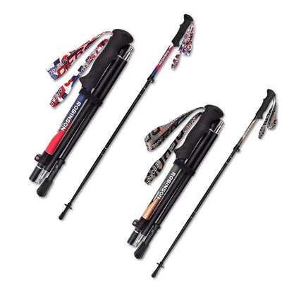 Trekkingstöcke mit hochwertigem carbonfaser, robusten, stilvollen Muster-Wrist straps