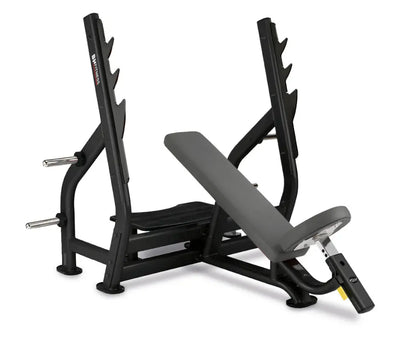 Hochmoderne Schrägbank mit Barbell Rack für professionelle Workout und hochwertige Konstruktion