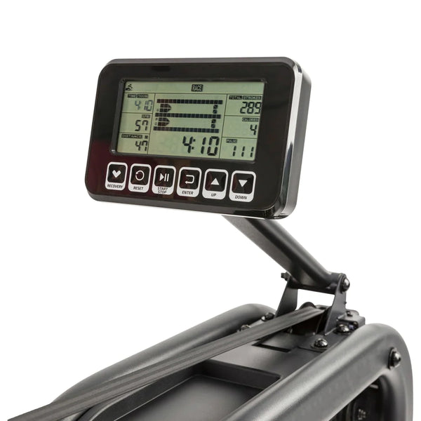 Rowing machine Monitor mit LCD-Anzeige für beliebte Indoor Fitnessübungen und analogem Brustgurtanschluss