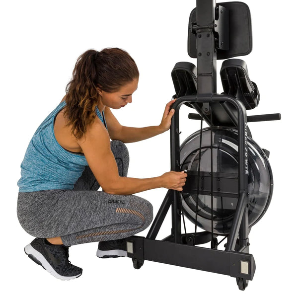 Foldbares Rudergerät mit LCD, Wasserwiderstand, analogem Brustgurt Anschluss für Indoor Rowing