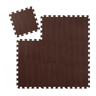 Interlocking braune Puzzle-Matten Rutschfeste Bodenmatten aus starkem EVA-Schaum für Fitness and Spielbereich
