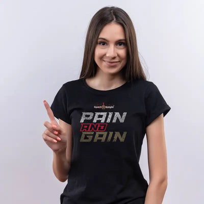 Sport - Knight® Damen Fitness T - Shirt ’Pain and Gain’ Organisch Classic - Sport - Knight - womenorganicclassic - sk2, Trust, Women,
