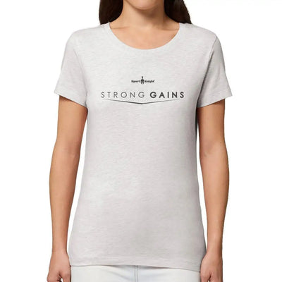 Sport - Knight® Damen Fitness T - Shirt ’Strong Gains’ Organisch Premium - Sport - Knight - Womenorganicpremium - sk2, Trust, Women,
