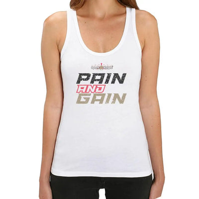 Sport - Knight® Damen Fitness Tanktop ’Pain and Gain’ - Sport - Knight - WomenTanktop - sk2, Trust, Women, WomenTanktop - Hergestellt