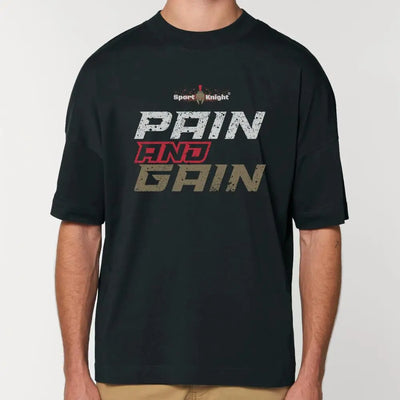 Sport - Knight® Herren Oversize T - Shirt ’Pain and Gain’ - Sport - Knight - MenOversize - Men, MenOversize, sk2, Trust - Hergestellt