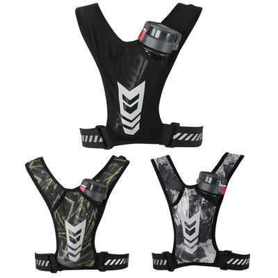 Lauf hydration vest mit reflektierendem Design, brustbeutel atmungsaktiv für Joggen