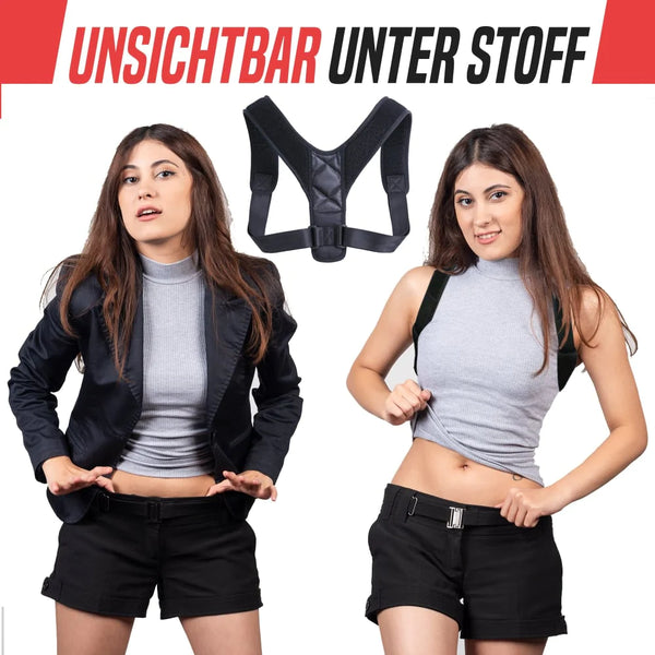 Posture corrector brace aus komfortreiches premium neopren für haltungskorrektur weich
