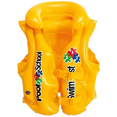 Gelbe aufblasbare Schwimmweste bewegt für Kinder 3-6 Jahre mit Clip-Verschluss