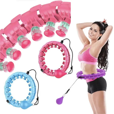 Gewichtete Smart Hula Hoop Maschine mit Hula-Reifen und Schwungkugel für effektives Workout