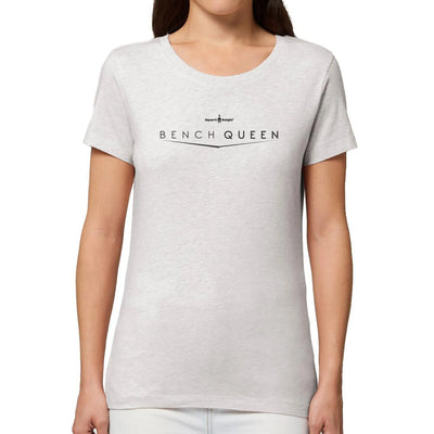 Damen Fitness T-Shirt Sport-Knight® Bench Queen in Grau für Damen fitness
