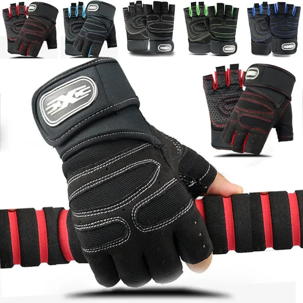 Sporthandschuhe mit Handgelenkschutz für Radfahren Fitness – Sport-Knight®