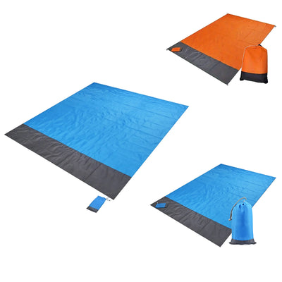 Foldable, zweifarbige Stranddecken mit Staubtaschen aus hochwertigem Microfaser-Handtuch