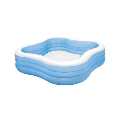 Inflatable blauer und weißer Swimmingpool geeignet für maximale Entspannung und mehrere Personen