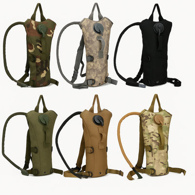 Trinkrucksack 3L mit ultraleichter Soft Water Blase, camouflage und solid farben