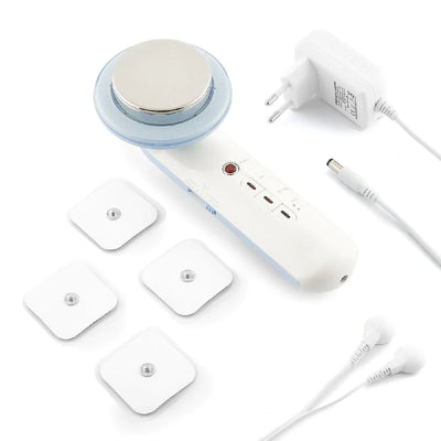 Weiße Ultraschall-Kavitation-Gerät für Fettkartoffel, innovative EMS-Pulstechnologie, ganzheitliche Nackenentspannung
