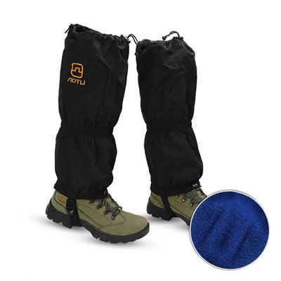 Wasserdichte Gamaschen aus strapazierfähigem 210D Oxford-Polyester über Wanderschuhen
