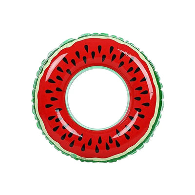 Wassermelone Schwimmreifen für Kinder aus robustem Vinyl, Donut Schwimmreifen mit Wasserfall-Design
