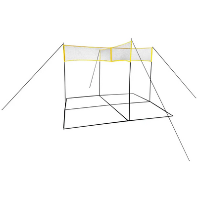 Volleyballnetz (mobiles Volleyball - Spielfeld) - höhenverstellbar mit Tasche Aufbauanleitung und Spielregeln - Sport - Knight