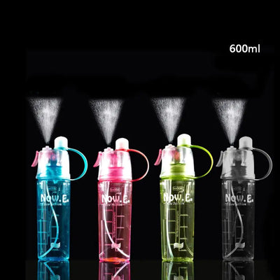 Wasserflasche/shaker 600ml (sprüheffekt) mit Skalierung mit extra dichtem Verschluss - Sport - Knight - Flaschen - EU, Extra - Equipment,