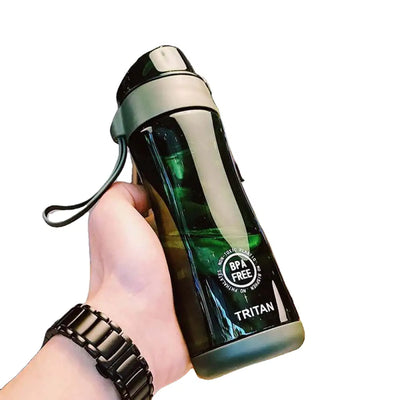 Wasserflasche/shaker Edel 450ml auslaufsichere Verschlusskappe mit Klickverschluss große Trinköffnung - Sport - Knight - Flaschen - EU,