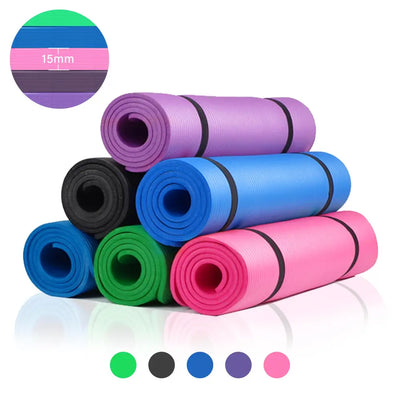 Yoga - Matte Extra Dick 10mm / 15mm besonders gelenkschonend rutschfest und strapazierfähig - Sport - Knight - Yogamatten